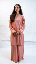 silk sharara | peach