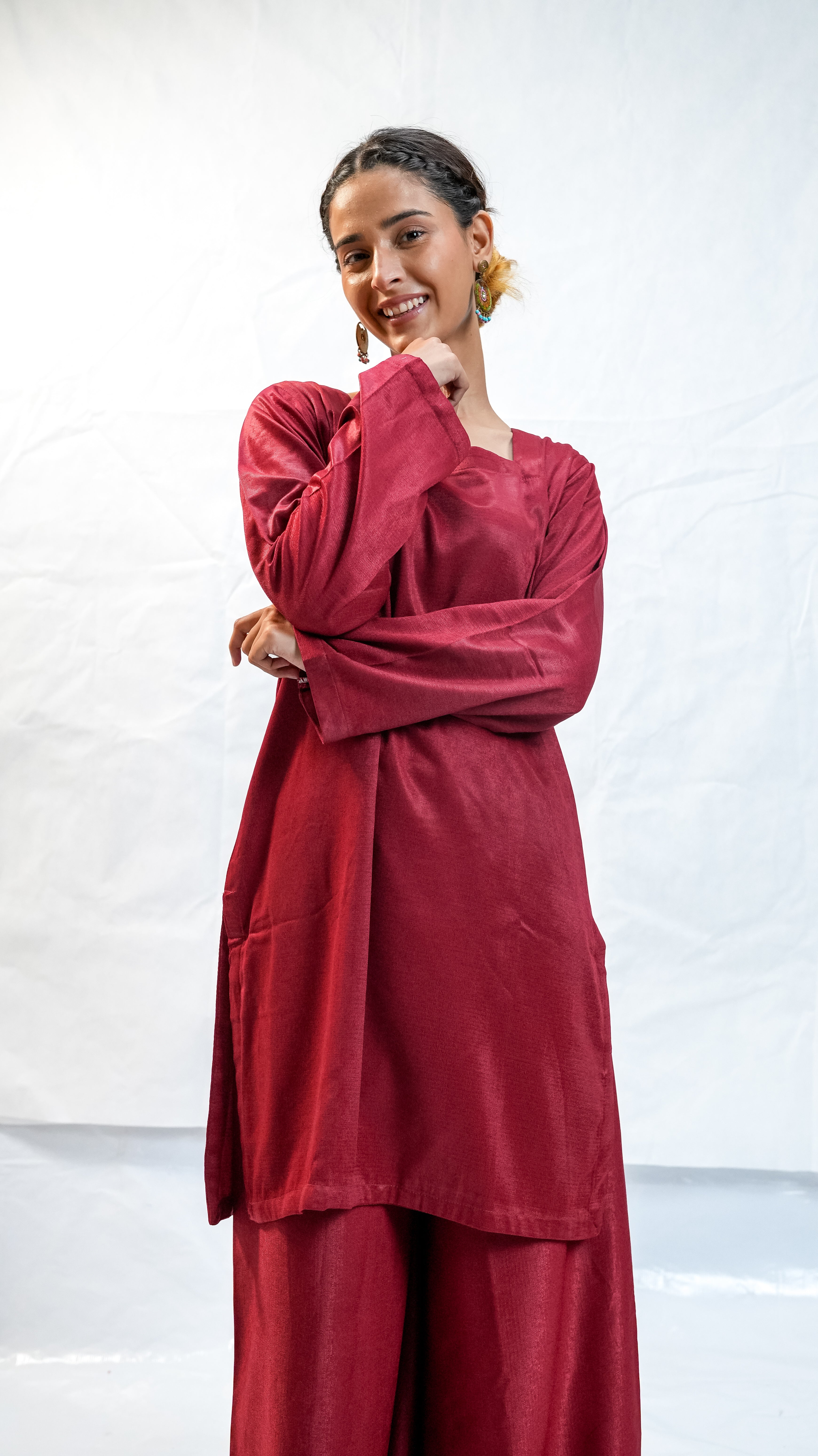 Sharara | stiched lawa silk