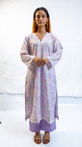 chikankari long kameez