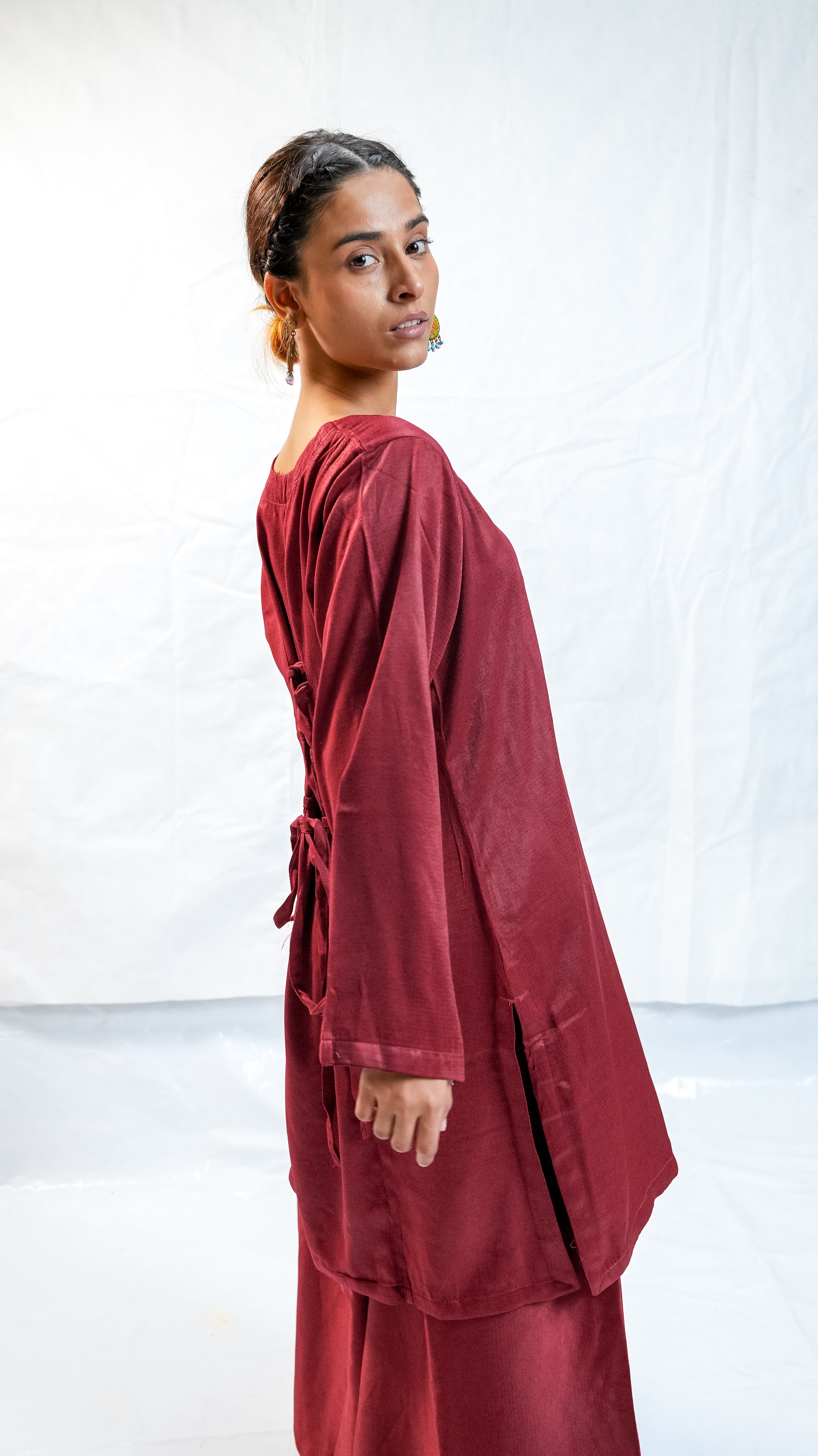Sharara | stiched lawa silk