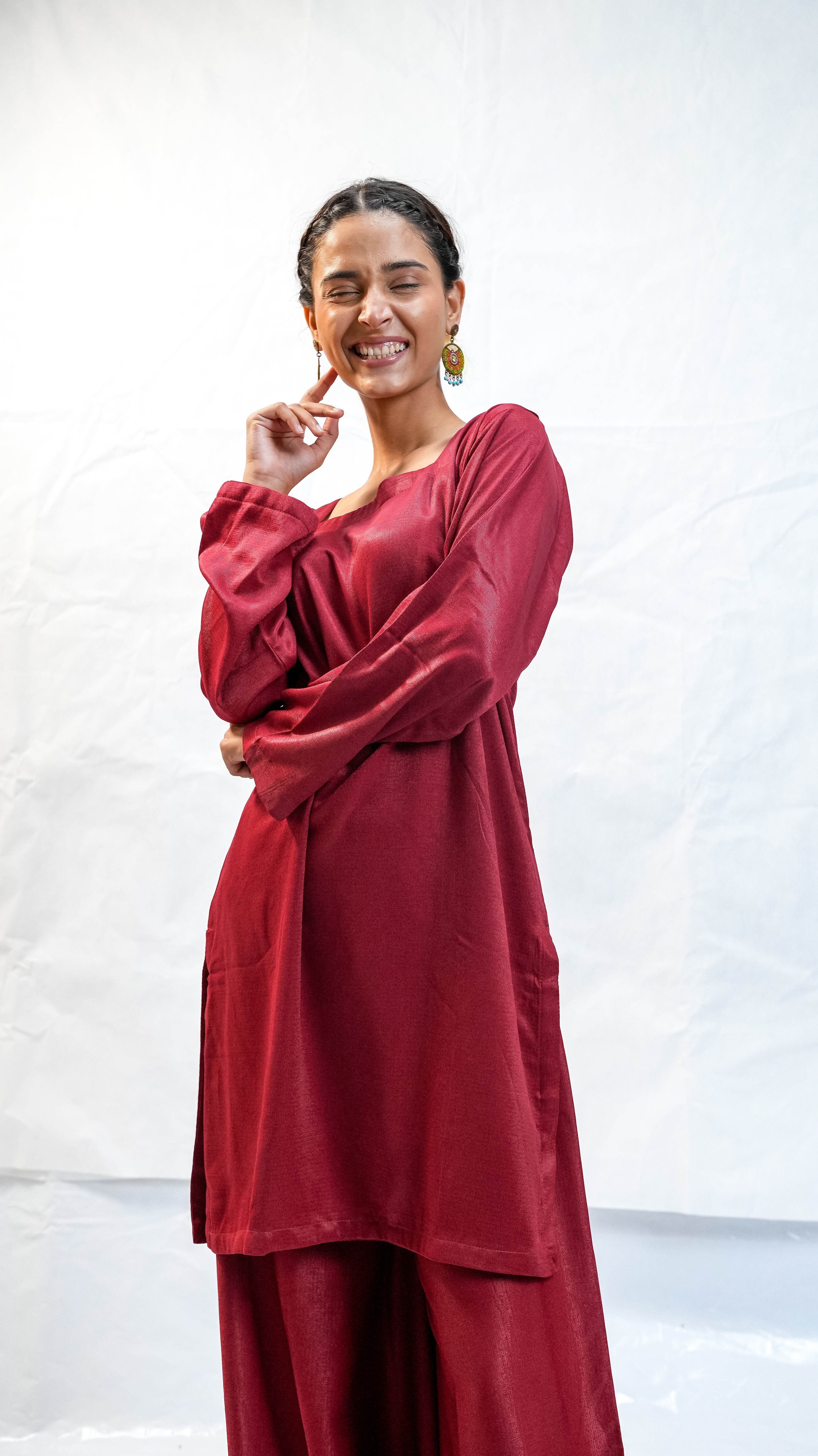 Sharara | stiched lawa silk